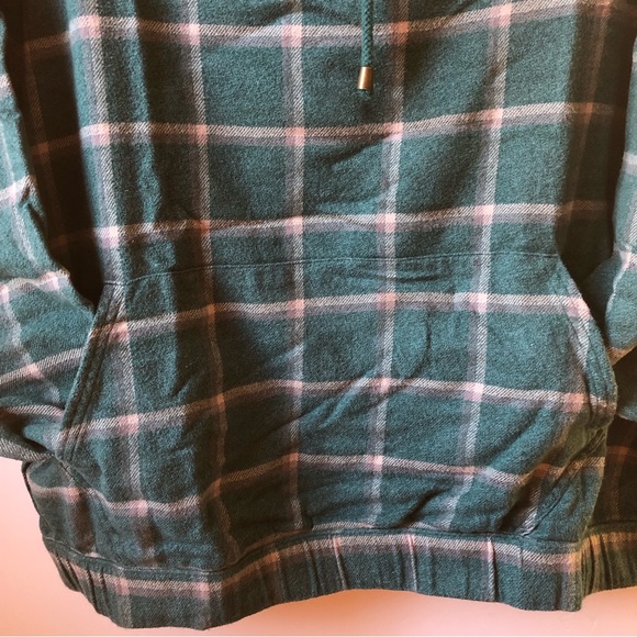 Natural Reflections Women’s Cowl Neck Green Plaid Pullover Size XL - Picture 6 of 15